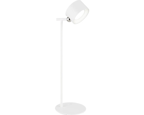 Weiße Schreibtischleuchte aus Metall