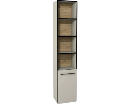 Hochschrank Devo Sonus 2.0 38x186x30 cm Anschlag rechts mit 4 Regalen dakar Hochschrank mit Tür und mehreren Regalböden