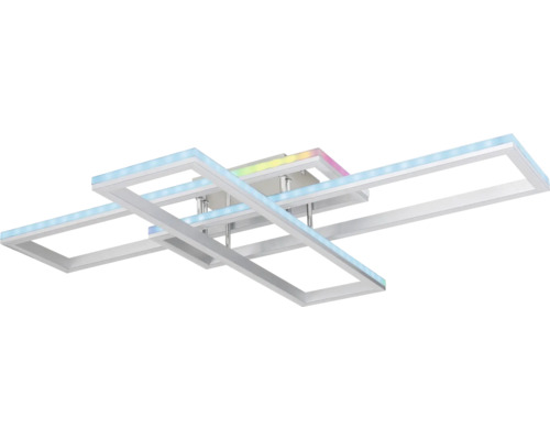 Deckenleuchte mit rechteckigem Design und integrierten LED-Streifen