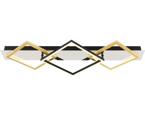 LED Deckenleuchte mit drei Quadraten im geometrischen Design