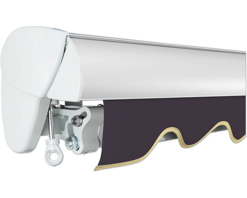 Detailansicht einer Gelenkarmmarkise