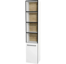 Hochschrank Devo Sonus 2.0 38x186x30 cm Anschlag links mit 4 Regalen weiß