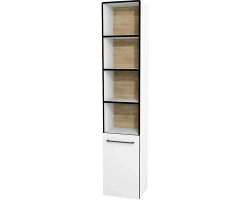 Hochschrank Devo Sonus 2.0 38x186x30 cm Anschlag links mit 4 Regalen weiß