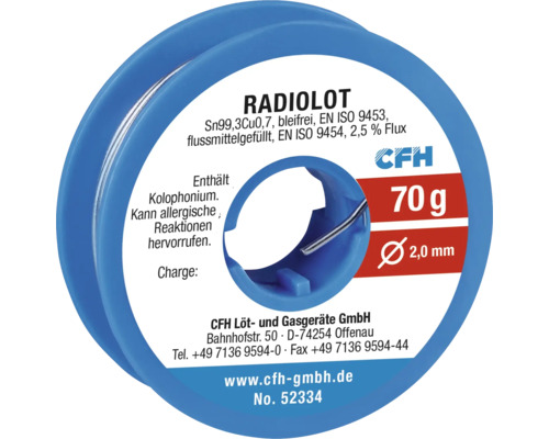 Radiolot CFH RL 334 bleifrei 70g