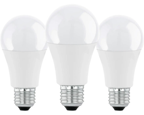 LED-Lampe A60 E27 / 8,5 W ( 60 W ) weiß 640 lm 4000 K neutralweiß, dimmbar, 3 Stk. Drei LED-Lampen mit E27-Sockel