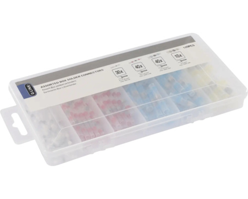 Sortimentsbox mit verschiedenen Lötzverbindern