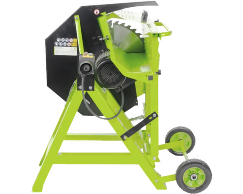 Brennholzsäge mit Fahrwerk für den mobilen Einsatz