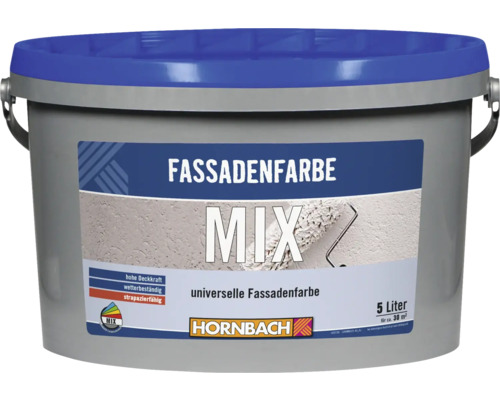 Eimer Fassadenfarbe Mix, 5 Liter