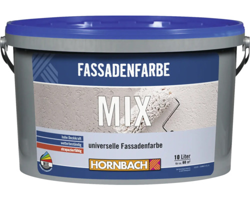 Eimer Fassadenfarbe zum Mischen, 10 Liter
