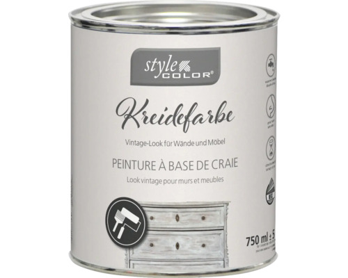 StyleColor Kreidefarbe im Wunschfarbton mischen lassen 750 ml Dose Kreidefarbe für Wände und Möbel im Vintage Look