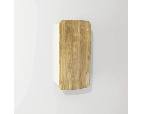 Hängeschrank Devo Oval 34x67x33 cm holz/weiß