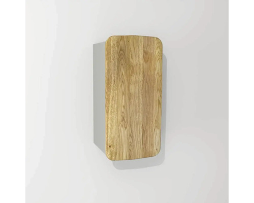 Hängeschrank Devo Oval 34x67x33 cm holz/hellgrau