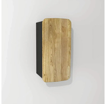 Hängeschrank Devo Oval 34x67x33 cm holz/dunkelgrau