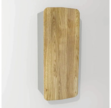 Hängeschrank Devo Oval 34x94x33 cm Anschlag rechts holz/hellgrau