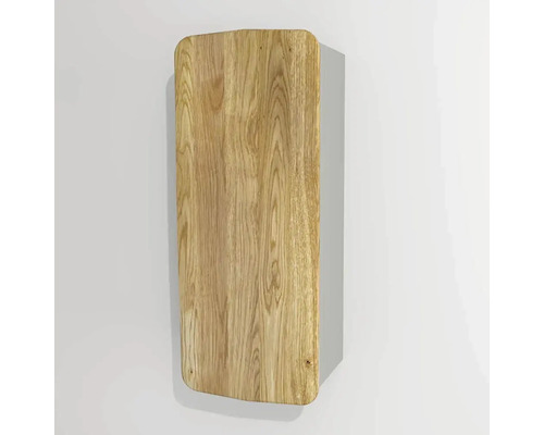 Hängeschrank Devo Oval 34x94x33 cm Anschlag links holz/hellgrau