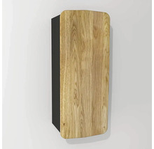Hängeschrank Devo Oval 34x94x33 cm Anschlag rechts holz/dunkelgrau