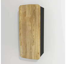 Hängeschrank Devo Oval 34x94x33 cm Anschlag links holz/dunkelgrau