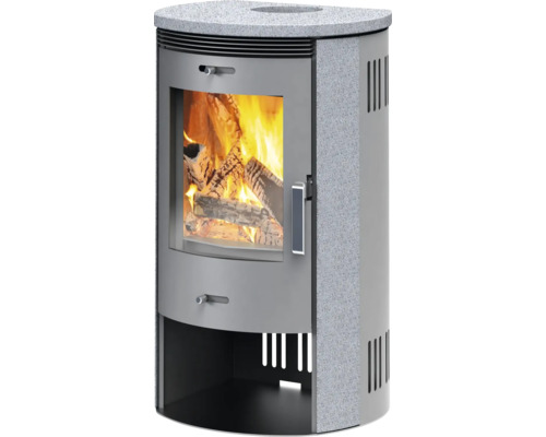 Kaminofen Accente Nyborg 3 GTS Naturstein 7,5 kW Kaminofen mit Holzfeuer im Brennraum