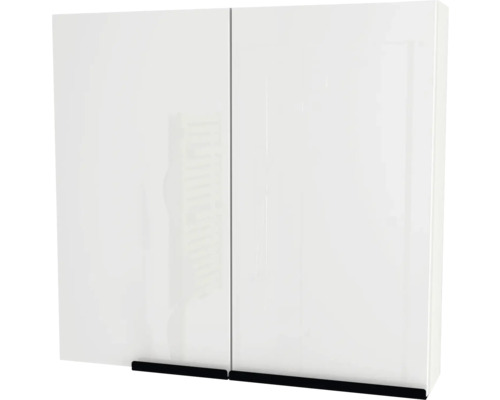 Spiegelschrank Devo Etna 2.0 2-türig 75x16x70 cm Griff rechts alpine white