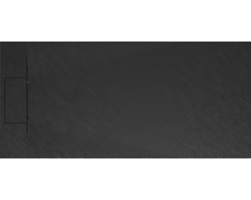 Extraflache Rechteck-Duschwanne Schulte DWM-Tec 70x160x3.2 cm anthrazit matt