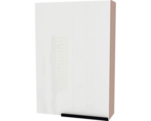 Spiegelschrank Devo Etna 2.0 1-türig 47,5x16x70 cm Anschlag links antique rose Weißer Hängeschrank für Badezimmer mit Griff