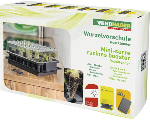 Windhager Wurzelvorschule RootXtender Mini-Gewächshausverpackung