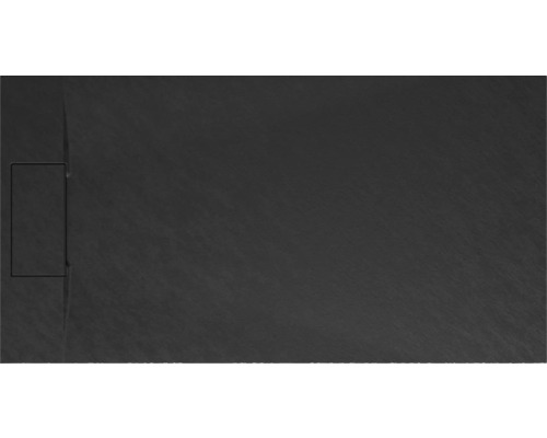 Extraflache Rechteck-Duschwanne Schulte DWM-Tec 70x150x3.2 cm anthrazit matt