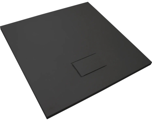 Rechteck-Duschwanne Sanotechnik 1290B 90x120x2,6 cm schwarz matt