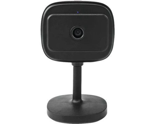 Funk Kamera Nedis® SmartLife, Wi-Fi mit App Steuerung, Smart Home-fähig mit Bewegungserkennung, Nachtsichtfunktion, Aufzeichnung und Alarmfunktion Schwarze Tisch-Webcam