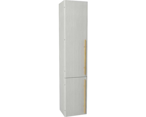 Hochschrank Devo Sonet 35x164x32 cm Anschlag links hellgrau/Eiche