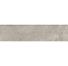 Feinsteinzeug Stufenfliese Anden Natural 29,5x120 cm grau matt rektifiziert