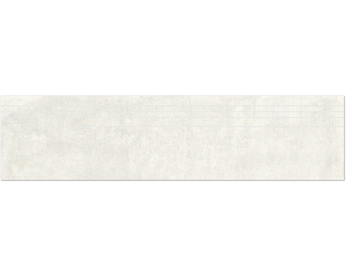 Feinsteinzeug Stufenfliese Industrial white 29,5x120 cm seidenmatt lappato rektifiziert Feinsteinzeug Stufenfliese Industrial white 29,5x120 cm seidenmatt lappato rektifiziert