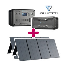 Power Station BLUETTI AC300 Basis-Modul + B300 Batterie Modul 3072 Wh + 2x 350W Paneel im Set-thumb-0