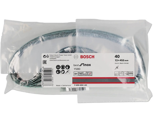 Schleifband von Bosch 13x455 Millimeter in Verpackung