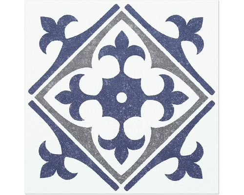 Dekorfliese mit floralem Ornament