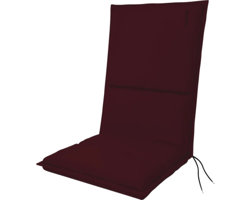 Auflage für Midilehner Doppler City 110 x 48 cm bordeaux Gartenstuhlauflage mit hoher Rückenlehne