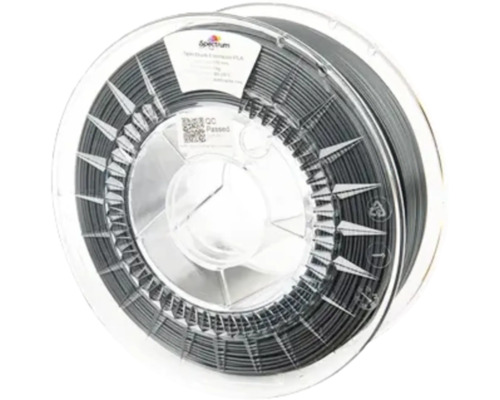 PLA Filament Premium anthrazit Grau 1,75 mm Spectrum Filaments PLA-Filament auf einer Spule für 3D-Drucker