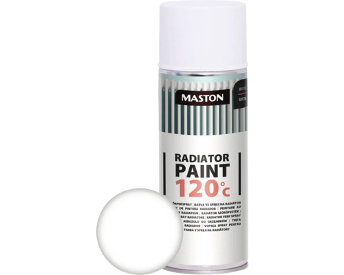 Sprühlack Maston Heizkörper hitzefest satin weiß 400 ml Sprühlack Maston Heizkörper hitzefest satin weiß 400 ml