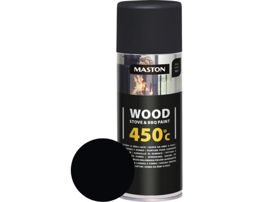 Sprühlack Maston Kamin & Grill hitzefest schwarz 400ml Sprühlack Maston Kamin & Grill hitzefest schwarz 400ml