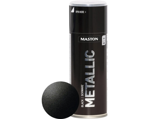Sprühlack Maston Metallic schwarz 400 ml