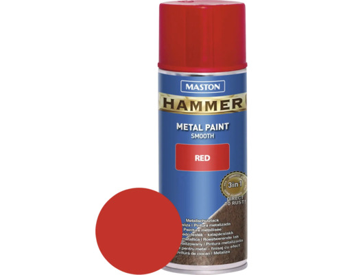 Metallschutz Spray Maston Hammer glatt rot 400 ml-0