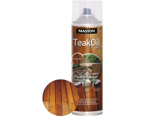 Sprühlack Maston Teak Öl klar farblos 500 ml Sprühlack Maston Teak Öl klar farblos 500 ml
