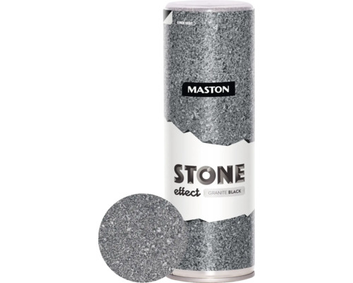 Maston STONE effect Steineffekt dunkel-grau 400 ml Mastonsprühdose Steineffekt Granit Schwarz