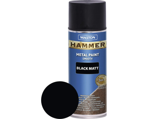 Metallschutz Spray Maston Hammer matt schwarz 400 ml