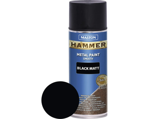 Metallschutz Spray Maston Hammer matt schwarz 400 ml Metallschutz Spray Maston Hammer matt schwarz 400 ml