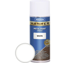Metallschutz Spray Maston Hammer glatt weiß 400 ml-thumb-0