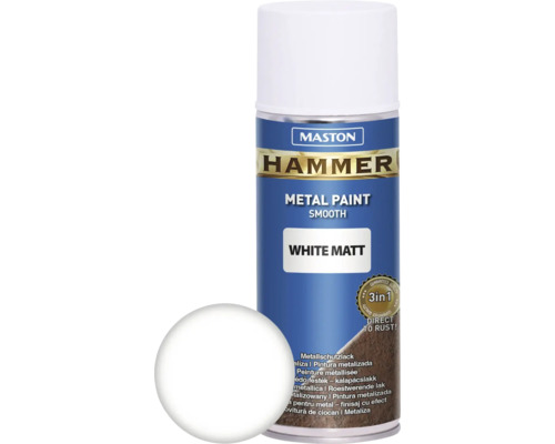 Metallschutz Spray Maston Hammer matt weiß 400 ml