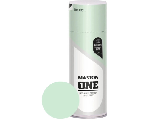 Maston ONE Sprühlack matt RAL 6019 Pastel Green 400 ml Mastons Sprühfarbe in Pastellgrün RAL 6019