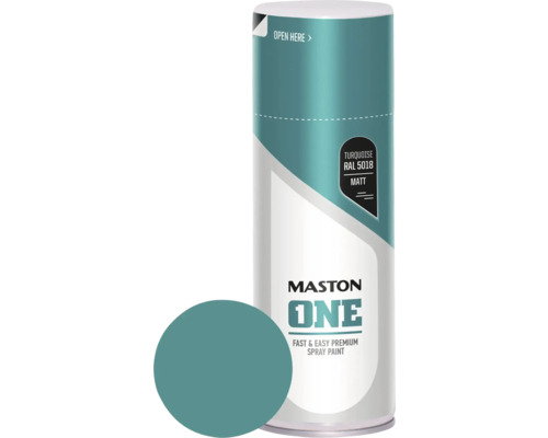 Sprühlack Maston ONE matt RAL 5018 Turquoise 400 ml Sprühlack Maston ONE matt RAL 5018 Turquoise 400 ml