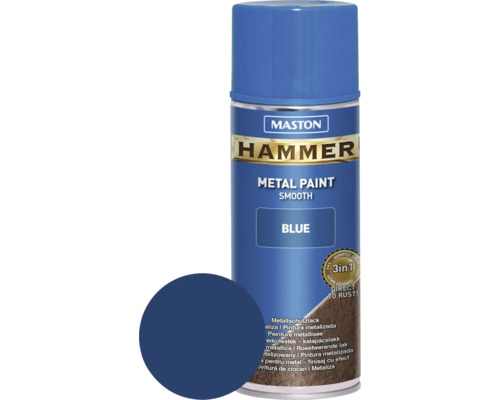 Metallschutz Spray Maston Hammer glatt blau 400 ml